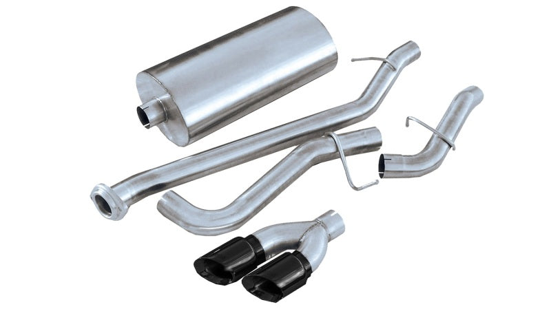 Corsa 02-07 GMC Sierra Reg. Cab/Short Bed 1500 4.8L V8 Black Sport Cat-Back Exhaust 14261BLK 14261BLK Photo - Primary