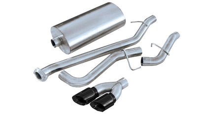 Corsa 02-07 GMC Sierra Reg. Cab/Short Bed 1500 4.8L V8 Black Sport Cat-Back Exhaust 14261BLK 14261BLK Photo - Primary