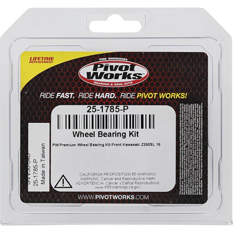 Pivot Works Kawasaki Wheel Bearing Kit Premium Bearings 25-1785-P 25-1785-P Photo - Primary