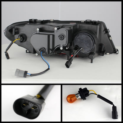 Spyder BMW E46 3-Series 04-06 2 DR Projector Halogen Model- LED Halo Blk PRO-YD-BMWE4604-2DR-HL-BK 5077141 5077141 User 1