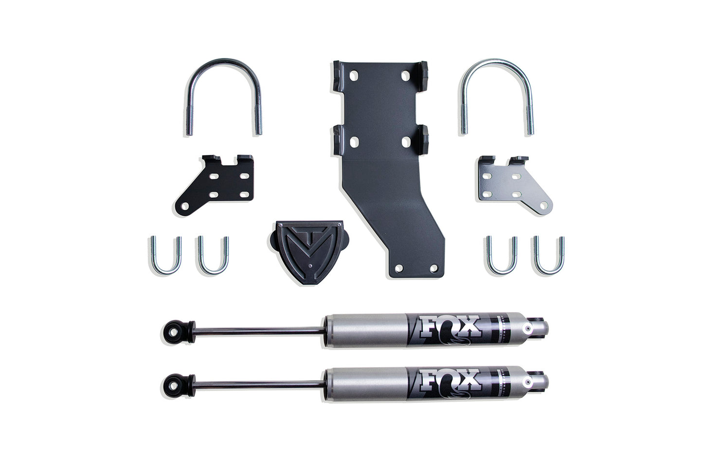 Maxtrac 17-23 Ford F-350 Dual Steering Stabilizer Kit w/ Fox Stabilizers 9433DSS-F
