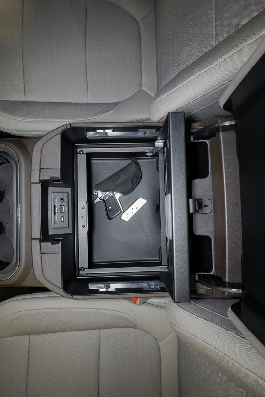 Tuffy Products Tuffy Console Safe W/ Combo Lock For Chevrolet Silverado And Gmc Sierra W/ Flow Thru Console 356-01-A 356-01-A Photo - Mounted