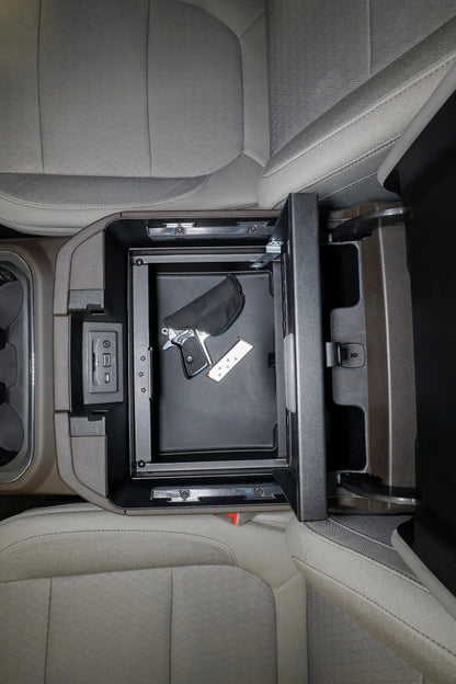 Tuffy Products Tuffy Console Safe W/ Combo Lock For Chevrolet Silverado And Gmc Sierra W/ Flow Thru Console 356-01-A 356-01-A Photo - Mounted