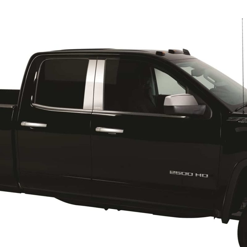 Putco 19-20 GMC Sierra Fits Double Cab and Crew Cab - GMC Etching SS Pillar Posts 402670GM-2 402670GM-2 Photo - Primary