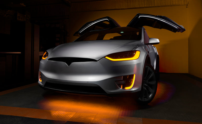 ORACLE Lighting 16-21 Tesla Model X Dynamic ColorSHIFT Headlight & Fog Light DRL Upgrade Kit 1467-332 1467-332 Photo - Mounted