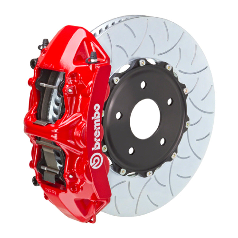 Brembo 02-21 WRX Front GT BBK 6 Piston Cast 350x34 2pc Rotor Slotted Type3-Red 1N3.8012A2