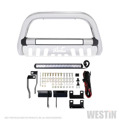 Westin 2009-2018 Dodge/Ram 1500 (Excl. Rebel model) Ultimate LED Bull Bar - Chrome 32-1960L 32-1960L Photo - Unmounted