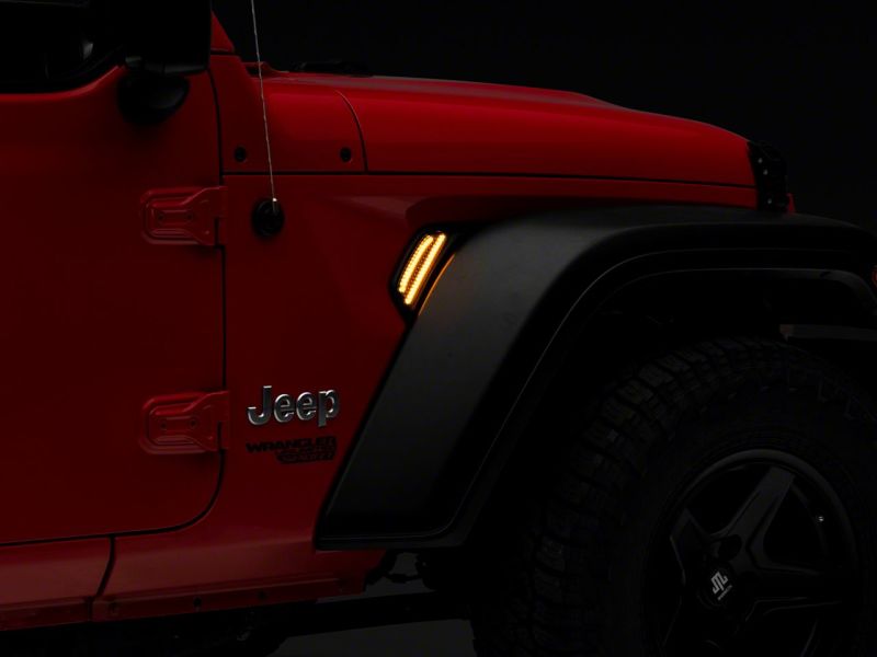 Raxiom 07-18 Jeep Wrangler JK Axial Series Fender Vent LED Light J152601-JL J152601-JL Photo - Close Up