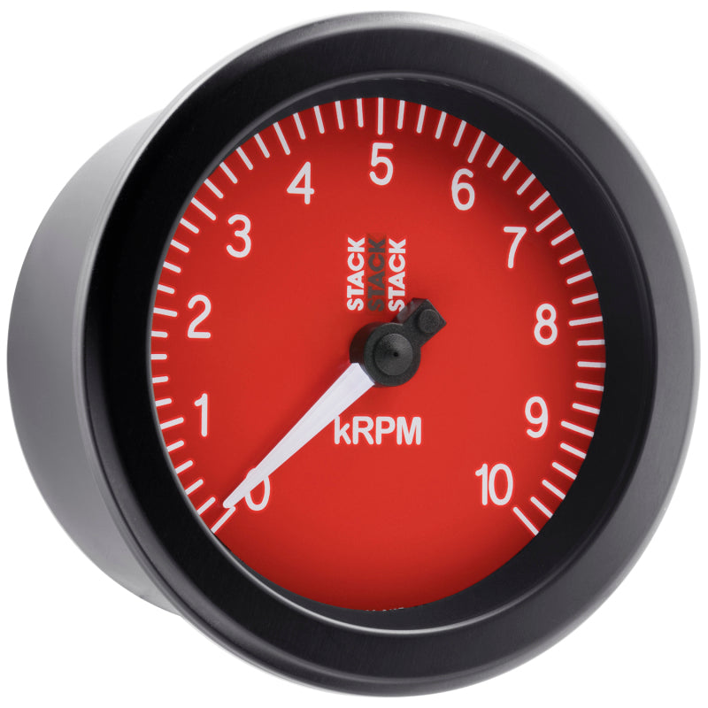 Autometer Stack Sport 88mm 0-10K RPM Tachometer - Red ST100-010R ST100-010R User 6