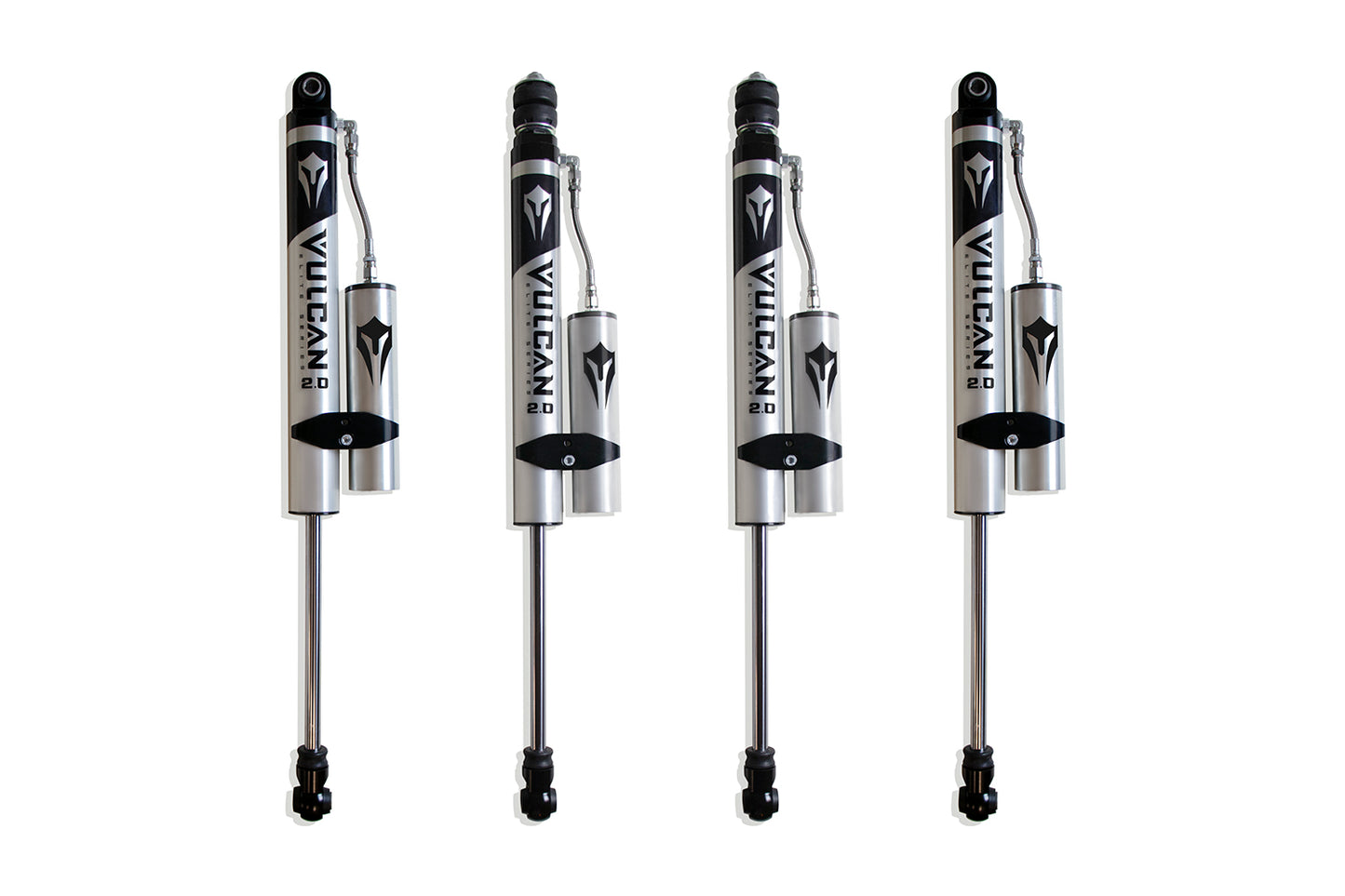 Maxtrac 13-24 Dodge RAM 3500 4WD 4in Lift Front & Rear Vulcan 2.0 Reservoir Shocks 947340VR