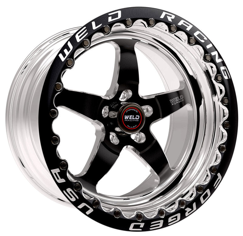 Weld S71 17x10.5 / 5x4.5 BP / 7.8in. BS Black Wheel (Medium Pad) - Black Single Beadlock MT 71MB7105A78F 71MB7105A78F Photo - Primary