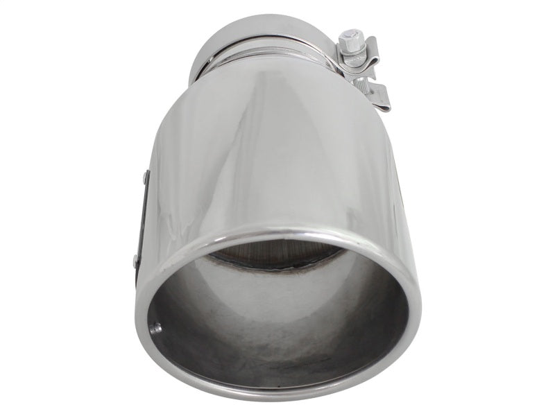 aFe MACH Force-Xp 4in 304 Stainless Steel Exhaust Tip Driver-Side Polished 49T40601-P12 Photo - Unmounted