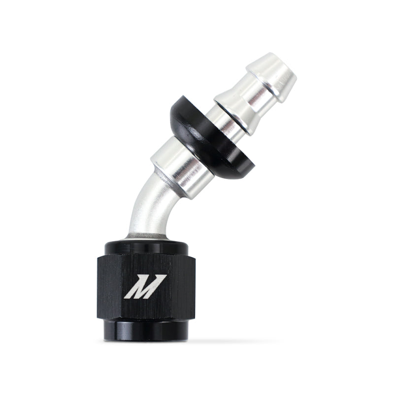 Mishimoto 45 Degree Push Lock Fitting - 4AN MMFT-PL-445 MMFT-PL-445 Photo - Primary