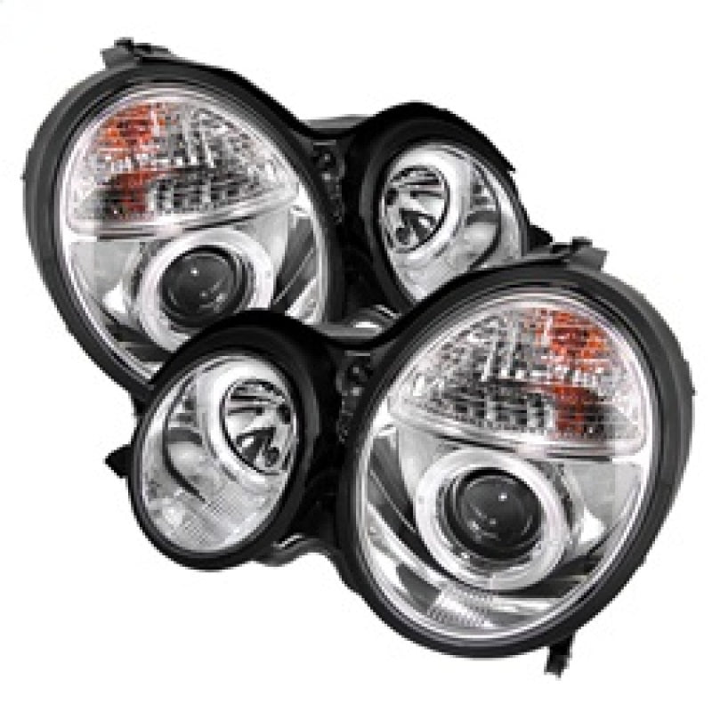 Spyder Mercedes Benz E-Class 00-02 Projector Headlights LED Halo Chrm PRO-YD-MBW21099-HL-C 5011305 5011305 Photo - Primary