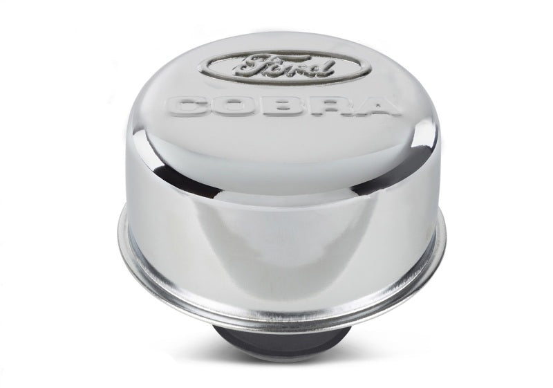 Ford Racing Chrome Breather Cap w/ Ford Cobra Logo 302-225 302-225 Photo - Unmounted
