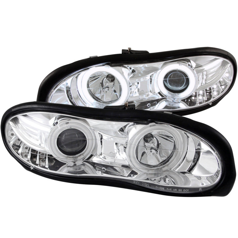 Anzo 1998-2002 Chevrolet Camaro Projector Headlights w/ Halo Chrome 121159 Photo - Primary