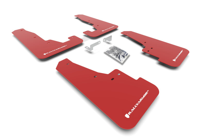 Rally Armor 16-22 Dodge Durango GT / RT / SRT / SXT Red UR Mud Flap White Logo MF55-UR-RD/WH MF55-UR-RD/WH Photo - Primary