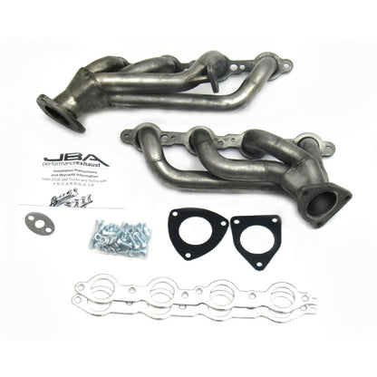 JBA 99-02 GM Truck 6.0L LS w/o A.I.R. w/EGR 1-5/8in Primary Raw 409SS Cat4Ward Header 1850S-1 1850S-1 Photo - Primary