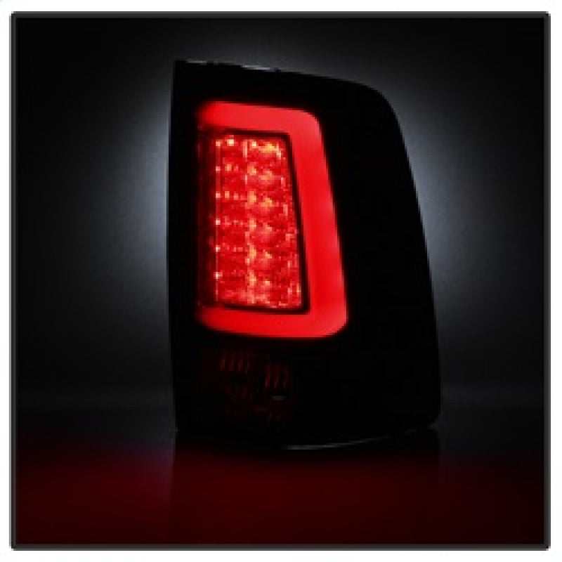 Spyder 13-14 Dodge Ram 1500 Light Bar LED Tail Lights - Black Smoke ALT-YD-DRAM13V2-LED-BSM 5084064 5084064 Photo - Unmounted