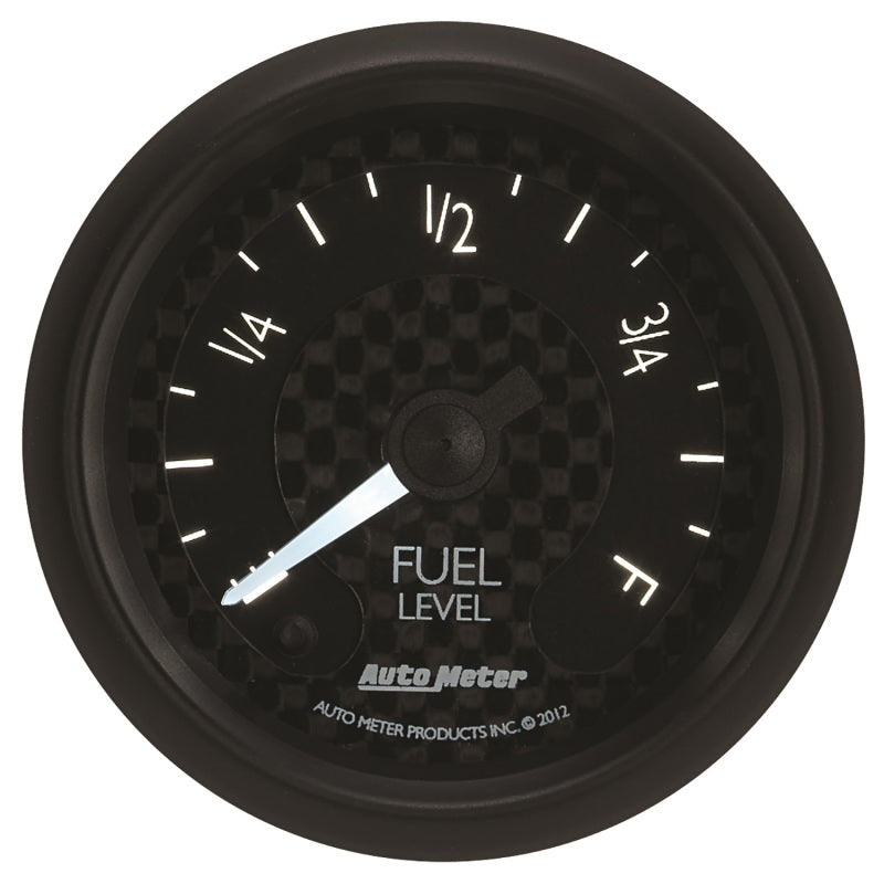 Autometer GT Series 52mm Full Sweep Electronic 0-280 ohm Fuel Level Programmable Empty-Full Range 8010 8010 User 4