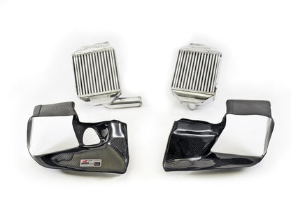 AWE Tuning Audi 2.7T Performance Intercooler Kit - w/Carbon Fiber Shrouds 4510-11040 4510-11040 Photo - Primary