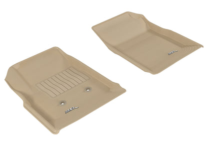 3D MAXpider 2015-2020 Chevrolet/GMC Colorado/Canyon Crew Cab Kagu 1st Row Floormat - Tan L1CH06711502 L1CH06711502 Photo - Primary