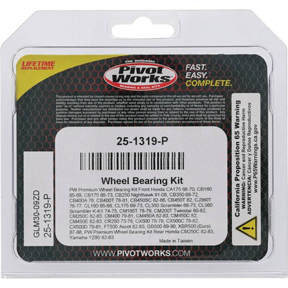 Pivot Works Honda, Yamaha Wheel Bearing Kit Premium Bearings 25-1319-P 25-1319-P Photo - Primary