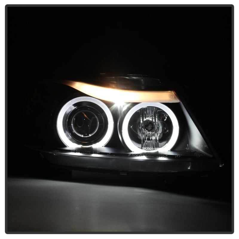 Spyder BMW E90 3-Series 06-08 Projector LED Halo Amber Reflctr Rplc Bulb Blk PRO-YD-BMWE9005-AM-BK 5009005 5009005 User 1
