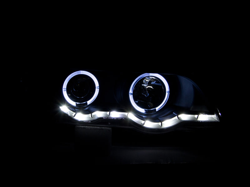 Anzo 2000-2003 BMW X5 Projector Headlights w/ Halo Black 121398 Photo - Unmounted