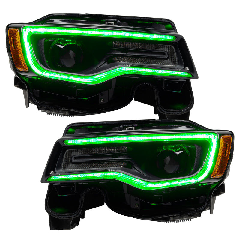 ORACLE Lighting Oracle 14-21 Jeep Grand Cherokee Dynamic Headlight DRL Upgrade Kit - ColorSHIFT - Dynamic 1284-332 1284-332 User 7