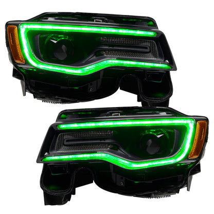ORACLE Lighting Oracle 14-21 Jeep Grand Cherokee Dynamic Headlight DRL Upgrade Kit - ColorSHIFT - Dynamic 1284-332 1284-332 User 7