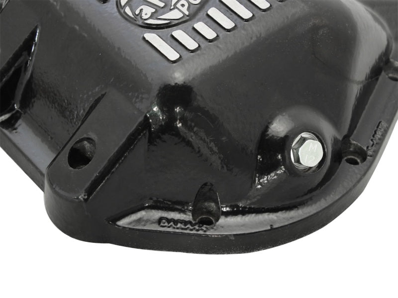 aFe Pro Series Rear Differential Cover Black w/ Machined Fins: Jeep 97-16 46-70162 Photo - Unmounted