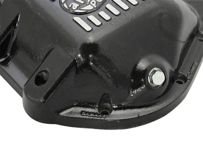 aFe Pro Series Rear Differential Cover Black w/ Machined Fins: Jeep 97-16 46-70162 Photo - Unmounted