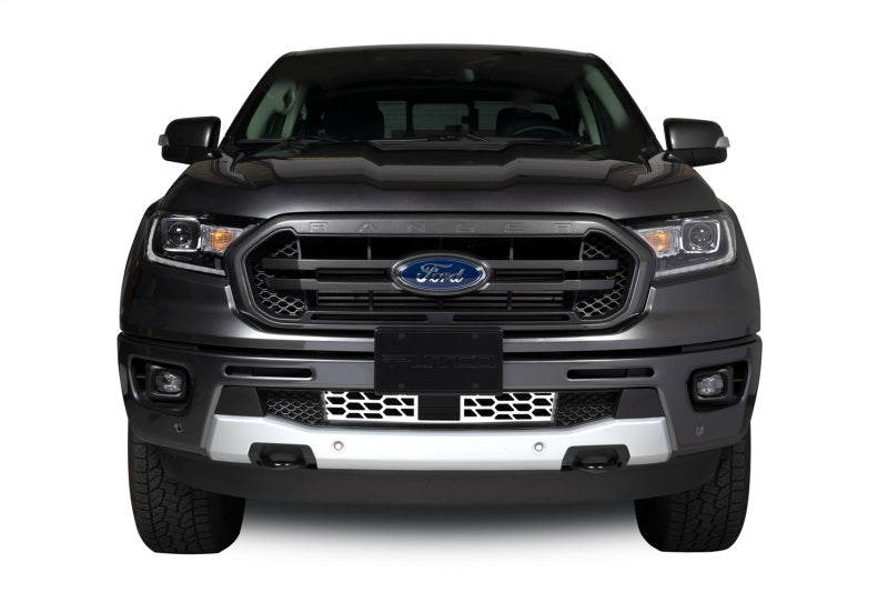 Putco 19-20 Ford Ranger w/ Adaptive Cruise - Hex Shield - Polished SS Bumper Grille Inserts 82164 82164 Photo - Mounted