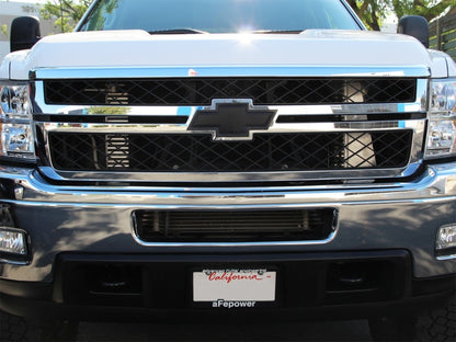 aFe Bladerunner Gt Series Intercooler with Tubes Gm Diesel Trucks 11-16 V8 46-20112 Photo - Mounted