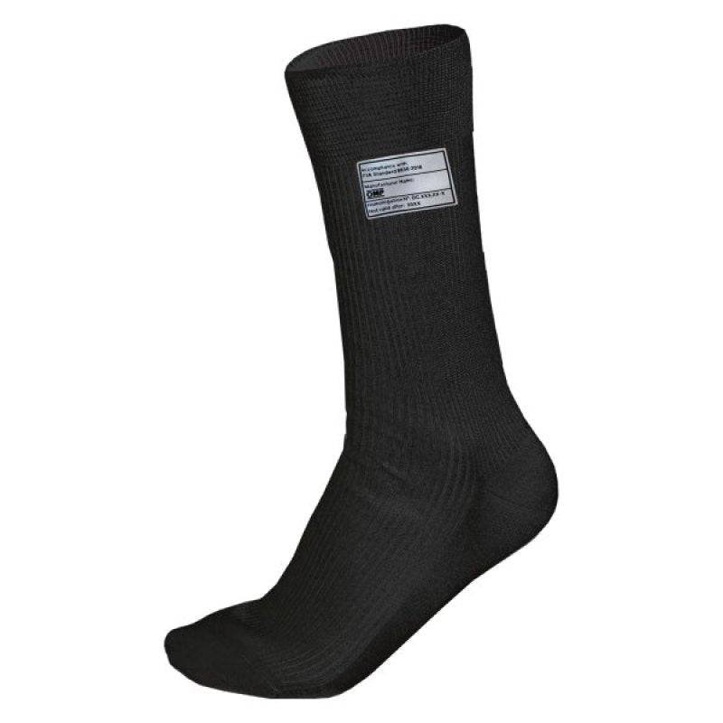 OMP Racing Socks Black Nomex Size Large FIA IE0-0762-A01-071-L IE0-0762-A01-071-L Photo - Primary