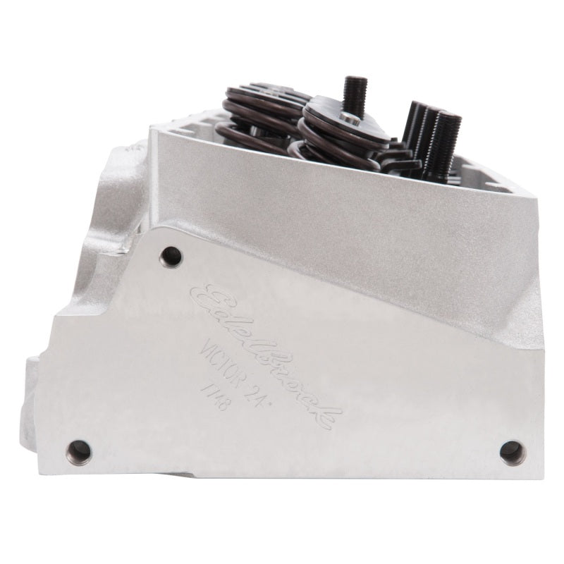Edelbrock Cyl Head Bbc Victor Jr 24 Deg Rect Port 300cc 106cc Combustion Chamber 77485 Photo - Unmounted
