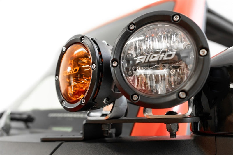 Addictive Desert Designs ADD 21-23 Ford Bronco/Raptor Dual Ditch Light Brackets AC2301801NA AC2301801NA Photo - Mounted
