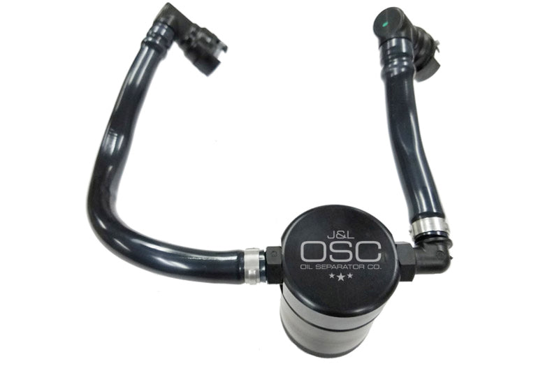 J&L 2018-2022 Ford Mustang GT Passenger Side Oil Separator 3.0 - Black Anodized 3024P-B 3024P-B Photo - Primary