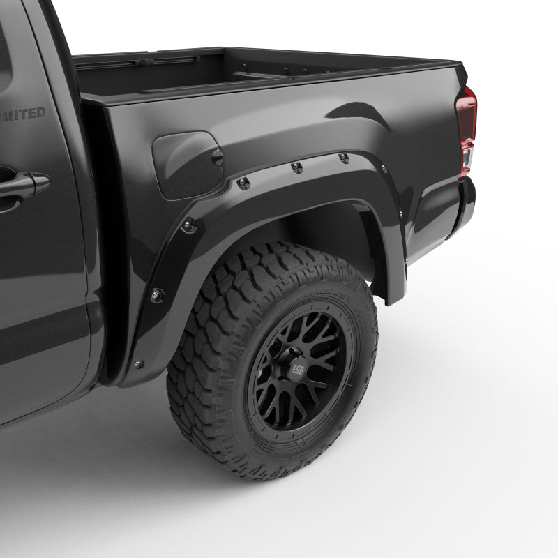 EGR 16+ Toyota Tacoma w/Mudflap Bolt-On Look Color Match Fender Flares - Set - Black 795084-202 795084-202 User 2