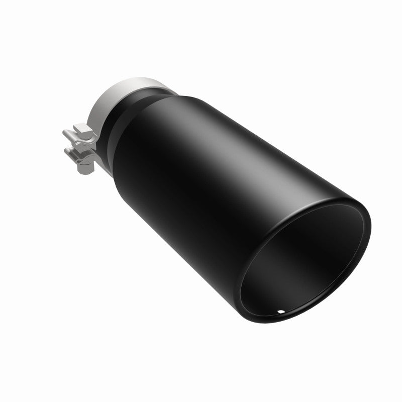 Magnaflow Tip Stainless Black Coated Single Wall Round Single Outlet 5in Dia 4in Inlet 13in L 35238 35238 360 Degree Image Set