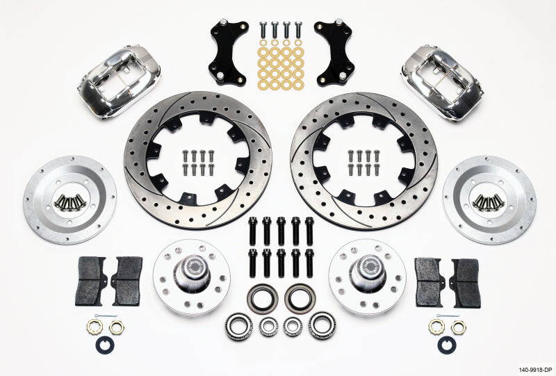 Wilwood Forged Dynalite Front Kit 12.19in Drilled-Polished WWE ProSpindle 140-9918-DP 140-9918-DP Photo - Primary