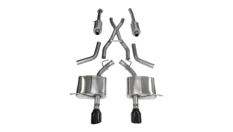 Corsa Performance Sport Dual Rear Cat-Back Exhaust 11-14 Dodge Durango 5.7L V8 Black 14459BLK Photo - Primary