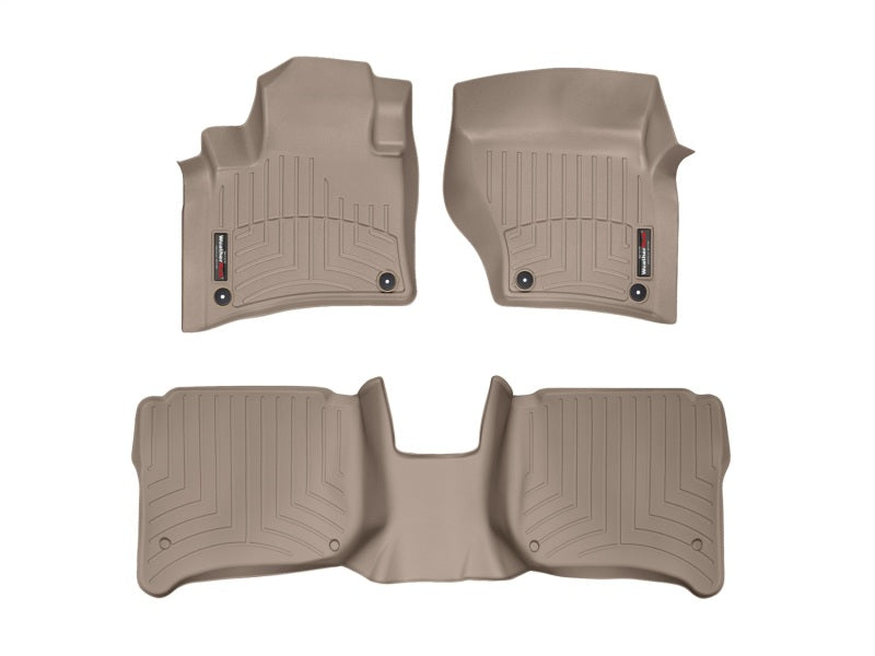 WeatherTech WT FloorLiner - Front - Tan Floor Mats Floor Mats - Rubber main image