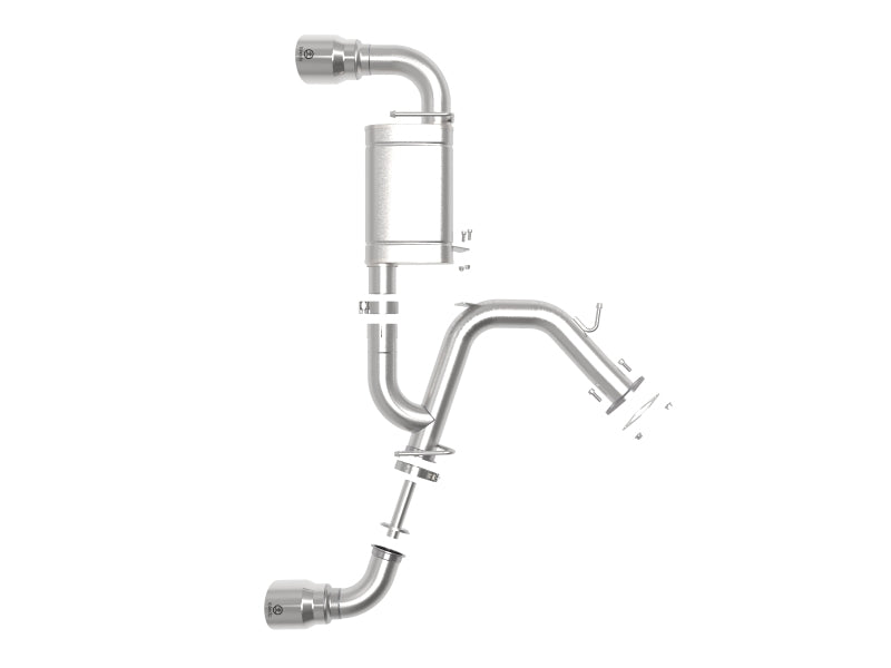 aFe Takeda Exhaust Axle-Back 19-20 Hyundai Veloster N 304SS Polished Dual Tips Exhaust 49-37009-P 49-37009-P Photo - Unmounted