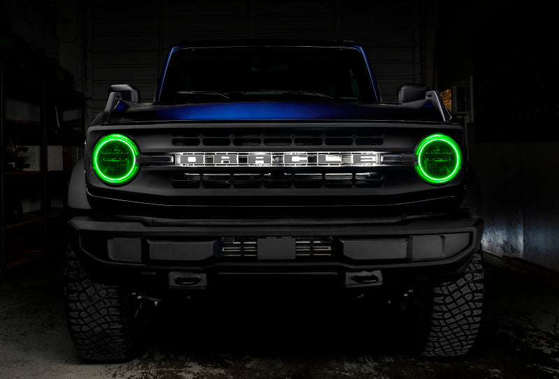 ORACLE Lighting Oracle 2021 Ford Bronco Base Headlight LED Halo Kit - ColorSHIFT - w/o Controller 1470-334 1470-334 User 1