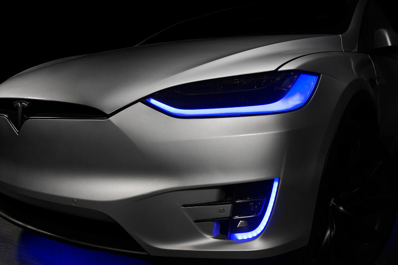 ORACLE Lighting 16-21 Tesla Model X Dynamic ColorSHIFT Headlight & Fog Light DRL Upgrade Kit 1467-332 1467-332 Photo - Mounted