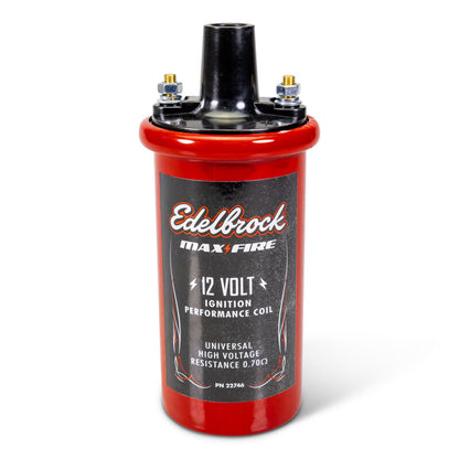 Edelbrock Electronic Oil Filled Ignition Coil with Black Finish 22746 Photo - Primary