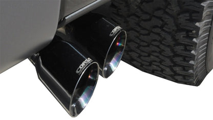 Corsa Performance 11-13 Ford F-150 EcoBoost 3.5L V6 Black Sport Cat-Back Exhaust 0W2HE 14392BLK Photo - Mounted