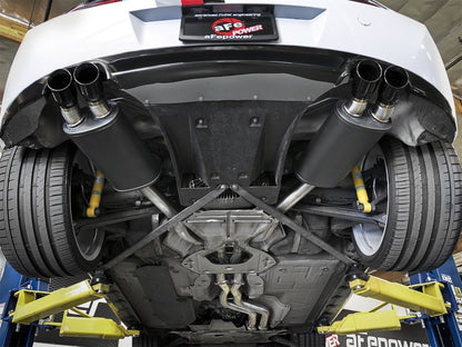 aFe MACH Force-Xp 2-1/2in 304 SS Cat-Back Exhaust w/ Black Tips 05-08 BMW Z4 M Coupe (E86) L6 3.2L 49-36339-B 49-36339-B Photo - Mounted